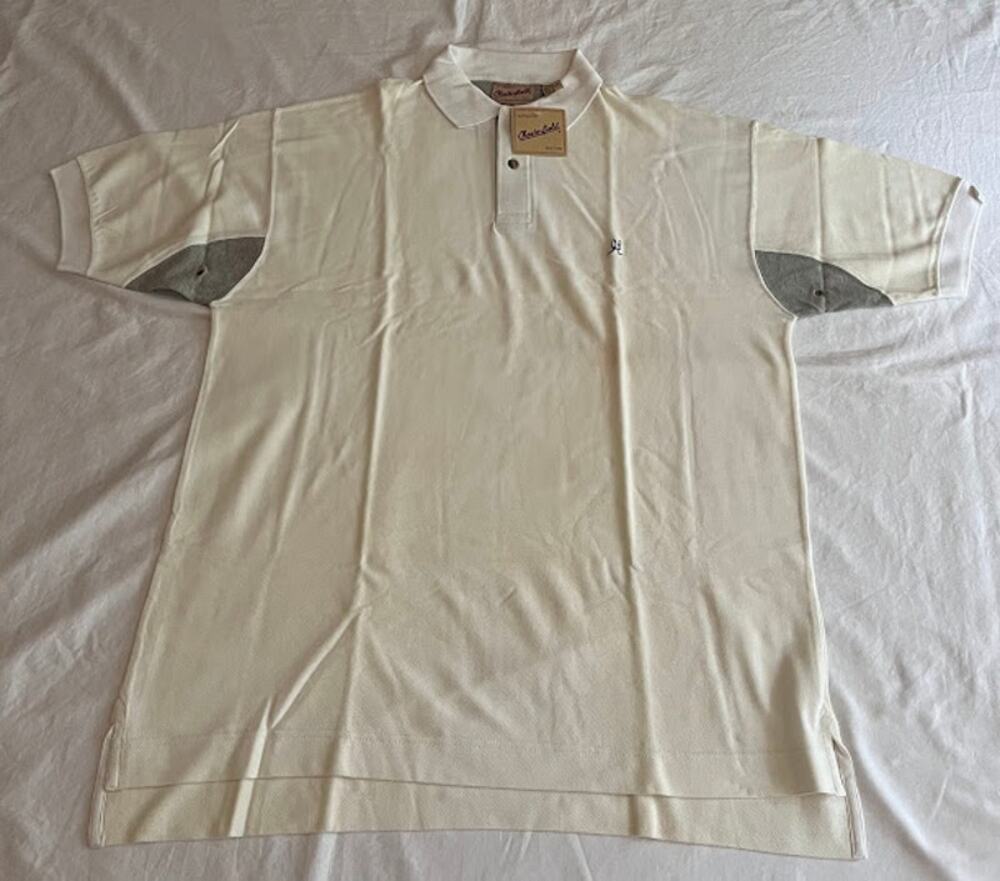 VTG Chesterfield Men's White Polo Shirt Size Large